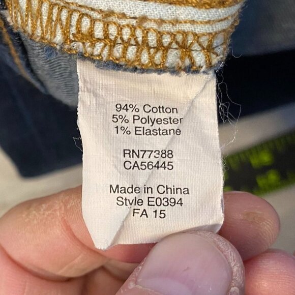 Madewell Womans Jeans Size 27 Flea Market Flare Dark Wash Raw Hem - Picture 12 of 16